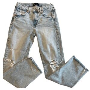 GAP Light Blue Distressed 90’s Loose Jeans Size 2 26 Waist